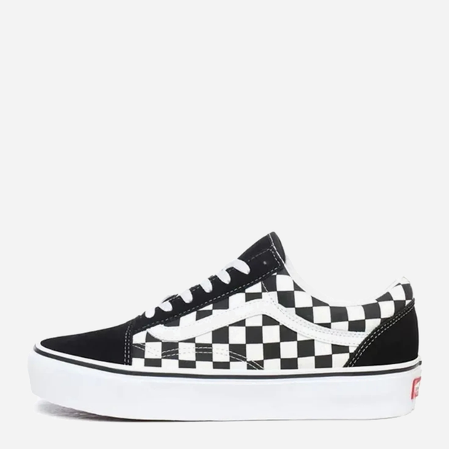 Жіночі кеди низькі Vans Old Skool Platform Checkerboard VN0A3B3UHRK 42 Чорний/Білий (191165768512) - зображення 1