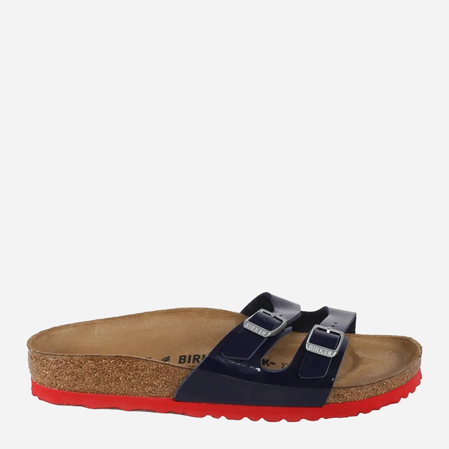 Чоловічі шльопанці Birkenstock IBIZA Birko-Flor Narrow 43 Синій/Червоний (4052001345518) - зображення 1