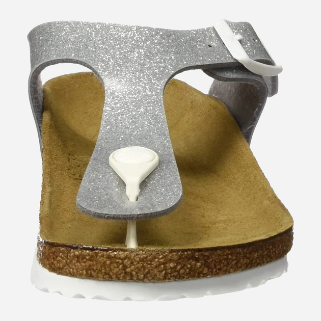 Klapki japonki dziecięce dla dziewczynki Birkenstock GIZEH Kids Birko-Flor Narrow 32 Szare (4052001665395) - obraz 3