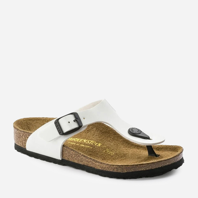 Klapki japonki damskie Birkenstock GIZEH Birko-Flor Narrow 41 Białe (4052001289591) - obraz 1