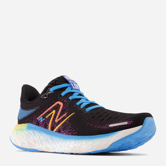 Чоловічі кросівки для бігу New Balance Fresh Foam 1080 v12 M1080L12 42 (8.5US) 26.5 см Чорний/Блакитний (196071232096) - зображення 2