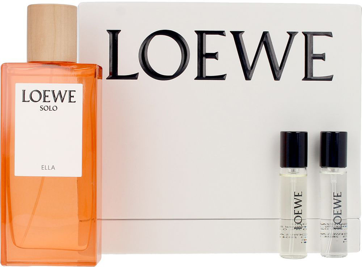 Zestaw damski Loewe Solo Ella Woda perfumowana damska 100 ml + miniaturowa 10 ml + miniaturowa 10 ml (8426017078924) - obraz 1