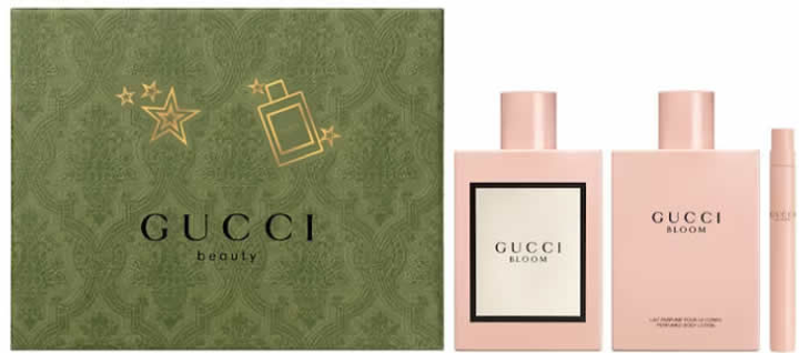 Набір для жінок Gucci Bloom Парфумована вода 100 мл + мініатюрка 10 мл + бальзам для тіла 100 мл (3616304678974) - зображення 1