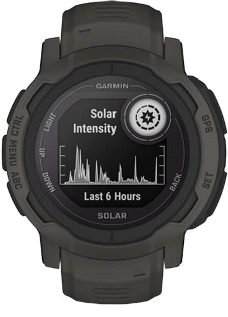 Zegarek sportowy Garmin Instinct 2 Solar Graphite (Instinct 2 Elevate Grafitowy) - obraz 2