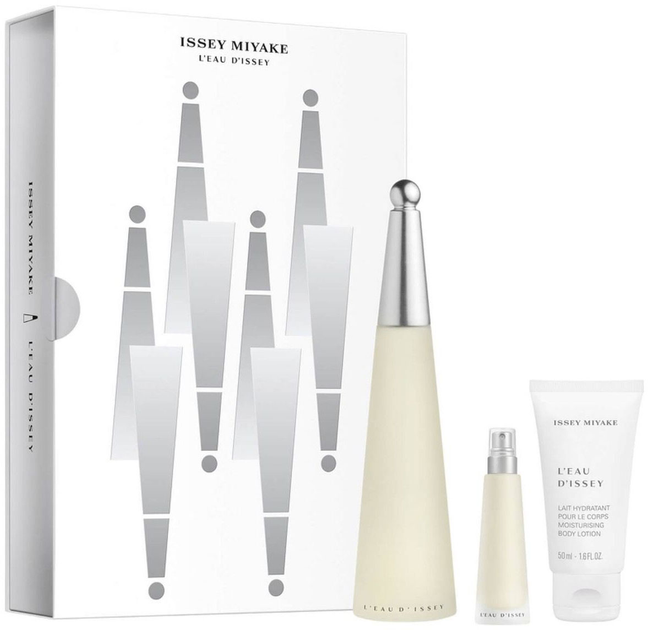 Zestaw damski Issey Miyake D'issey Woda toaletowa damska 100 ml + mleczko do ciała 50 ml + Woda toaletowa damska miniaturowa 10 ml (3423222092771) - obraz 1