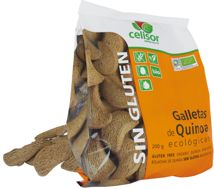 Безглютенове печиво Alecosor Galletas De Quinoa Sin Gluten 200 г (8422947400026) - зображення 1