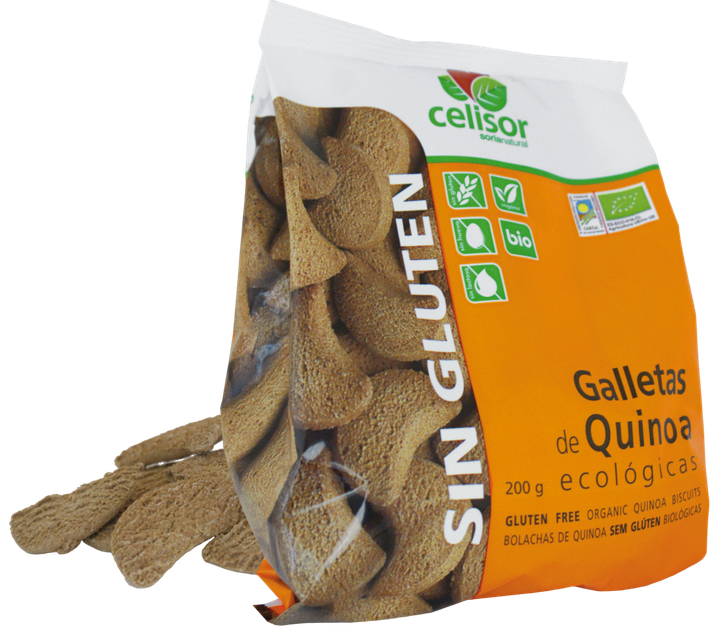 Безглютенове печиво Alecosor Galletas De Quinoa Sin Gluten 200 г (8422947400026) - зображення 1