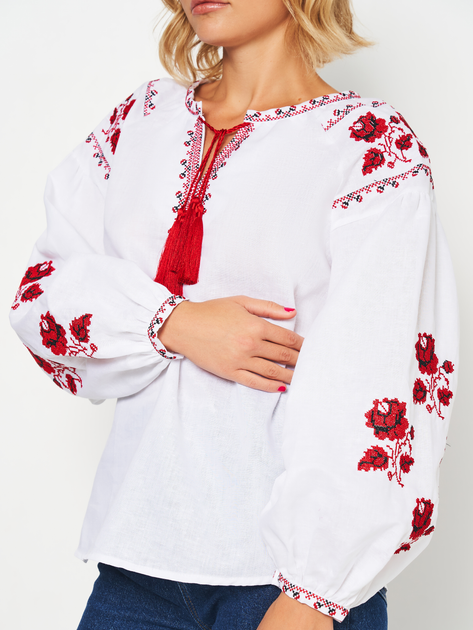 Вишиванка NARODNYY BUTIK Троянда 1022.1 44 Біла (NB2000000315966) - зображення 4