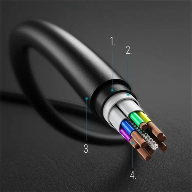 Кабель Choetech USB Type-C - USB Type-C (M/M), 3 м, Black (CC0004) - зображення 3