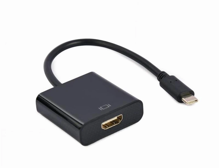 Адаптер Cablexpert USB Type-C - HDMI (M/F) Black (A-CM-HDMIF-03) - Фото 1 Адаптер Cablexpert USB Type-C - HDMI (M/F) Black (A-CM-HDMIF-03) - зображення 1