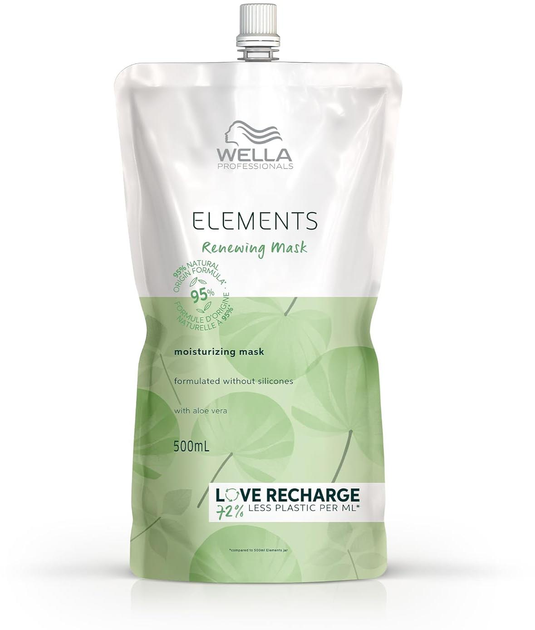Маска для волосся Wella Elements Renewing Mask зволожуюче саше 500 мл (4064666052731) - зображення 1