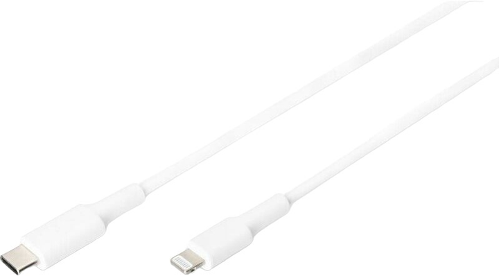 Kabel Digitus USB Type-C - Lightning 1 m White (DB-600109-010-W) - obraz 1