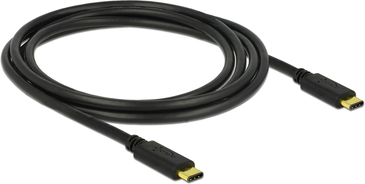 Kabel Delock USB Type-C 2 m Black (4043619833320) - obraz 1