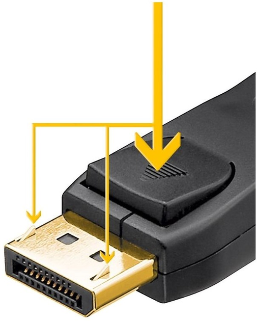 Kable S-Impuls DisplayPort 2 m Black (4017538127464) - obraz 2