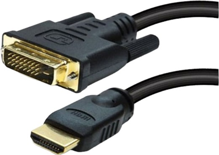 Kabel ShiverPeaks HDMI-DVI 2 m Black (4017538030252) - obraz 1