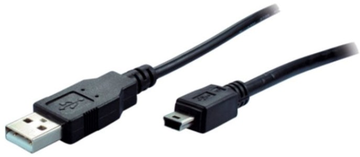 Kabel ShiverPeaks USB Type-A - mini-USB 2 m Black (14-16035) - obraz 1