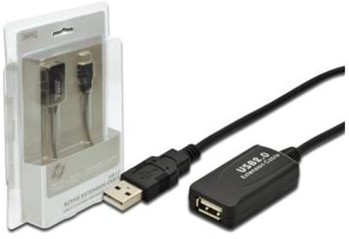 Kaбель Digitus USB Type-A 5m black (DA-70130-4) - зображення 1