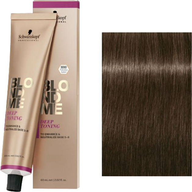 Фарба для волосся Schwarzkopf Professional BlondMe Deep Toning Deep Chestnut 60 мл (4045787922806) - зображення 1