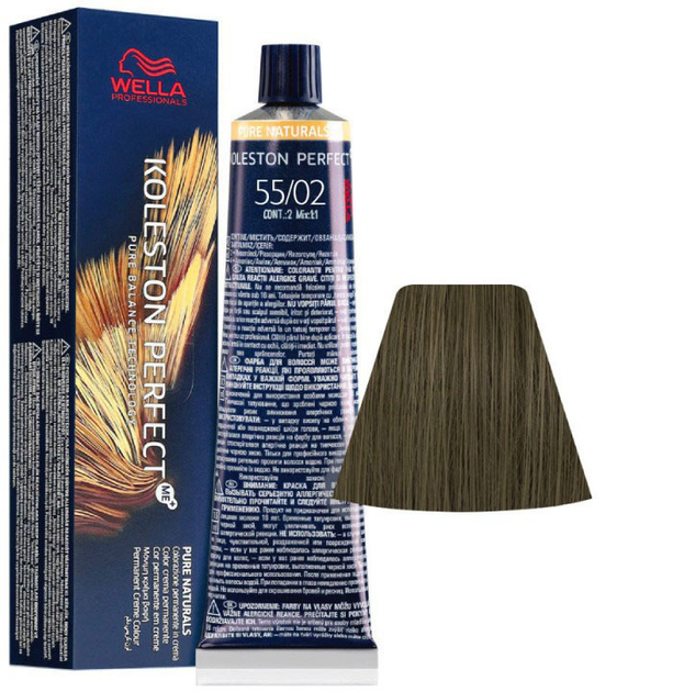 Farba do włosów Wella Professionals Koleston Perfect Me+ Pure Naturals 55/02 60 ml (3614229721614) - obraz 1