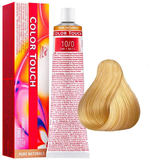 Фарба для волосся Wella Professionals Color Touch Pure Naturals 10/0 Platinum Blond 60 мл (8005610529462) - зображення 1