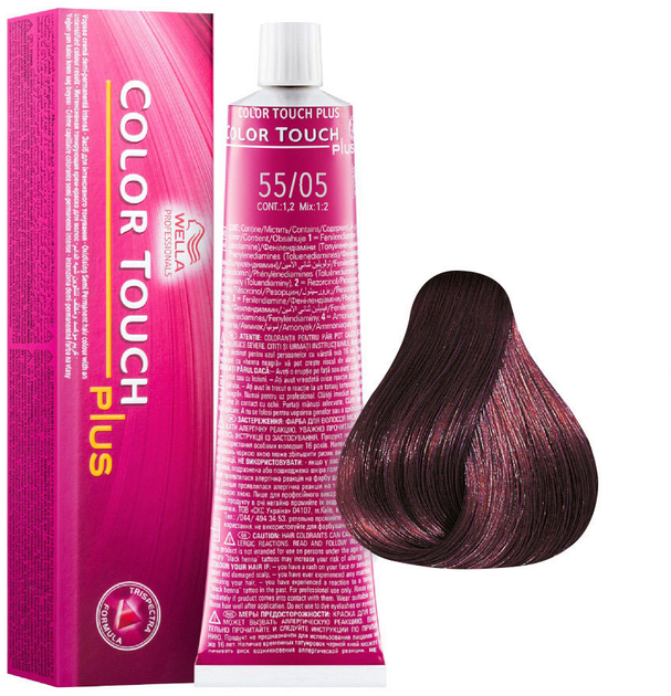 Фарба для волосся Wella Professionals Color Touch Plus 55/05 Intense Light Natural Mahogany Brown 60 мл (8005610528625) - зображення 1