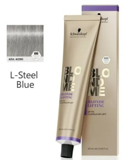 Фарба для волосся Schwarzkopf Professional BlondMe Lifting Steel Bl 60 мл (4045787922844) - зображення 1