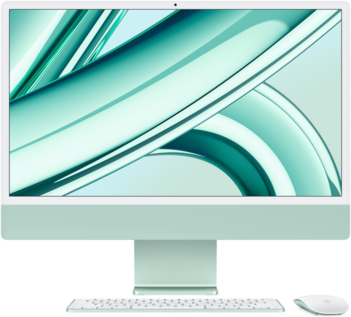 Моноблок Apple iMac 24" М3 4.5К 10‑ядер GPU 512GB Green (MQRP3ZE/A) - зображення 1