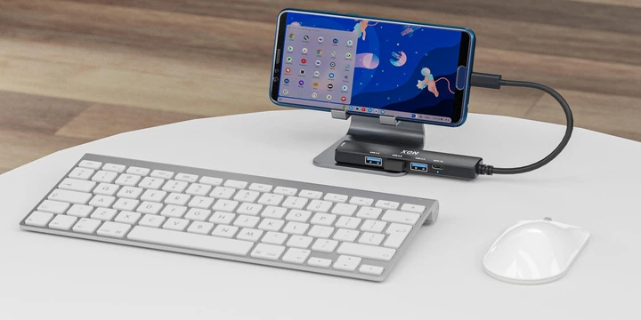 Док-станция XON SmartHub 5 в 1 Type-С (4xUSB3.0 + Type-C) Черный (UHCHP055300B 5122) - Фото 9 Док-станция XON SmartHub 5 в 1 Type-С (4xUSB3.0 + Type-C) Черный (UHCHP055300B 5122) - изображение 9