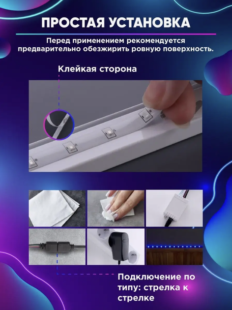 Светодиодная LED лента комплект RGB 5050 (300LED) с блоком питания и пультом комплект 5 метров защита IP68 - Фото 3 Светодиодная LED лента комплект RGB 5050 (300LED) с блоком питания и пультом комплект 5 метров защита IP68 - изображение 3