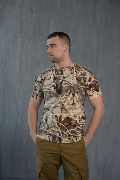 Мужская хлопковая футболка цвет Лес 42 - изображение 1