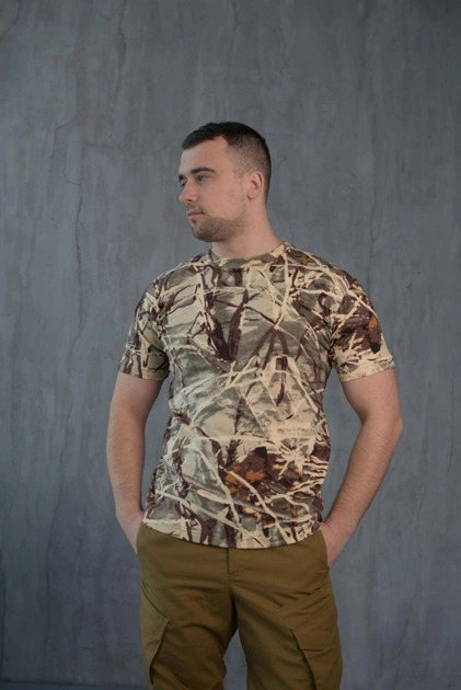 Мужская хлопковая футболка цвет Лес 44 - изображение 1