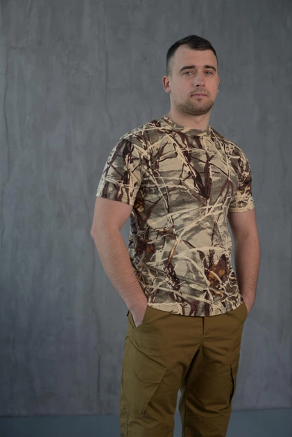 Мужская хлопковая футболка цвет Лес 54 - изображение 2