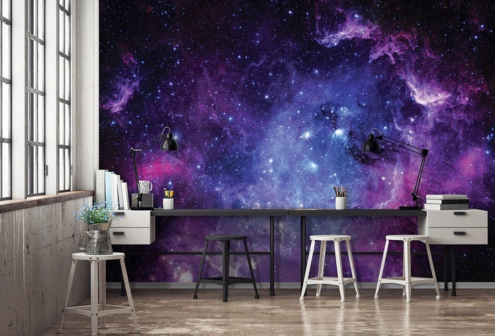 Фотообои 368 x 254 см Космос - Звездное небо (13861P8)+клей – фото