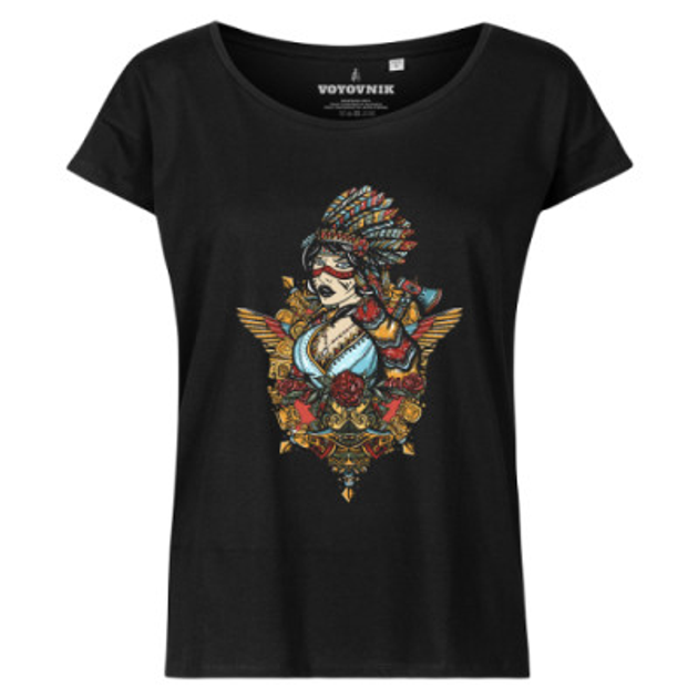 Футболка жіноча Steampunk Chero Voyovnik Size XL Black - изображение 1