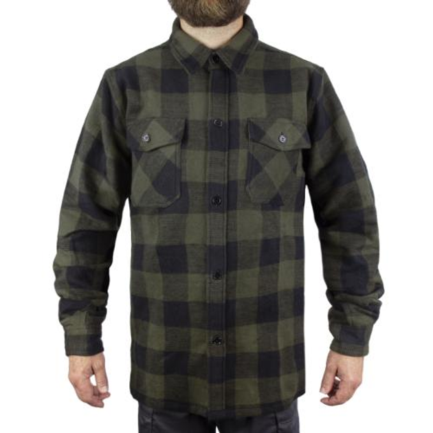 Рубашка Фланелева Sturm Mil-Tec Flannel Shirt, Black, M - зображення 1