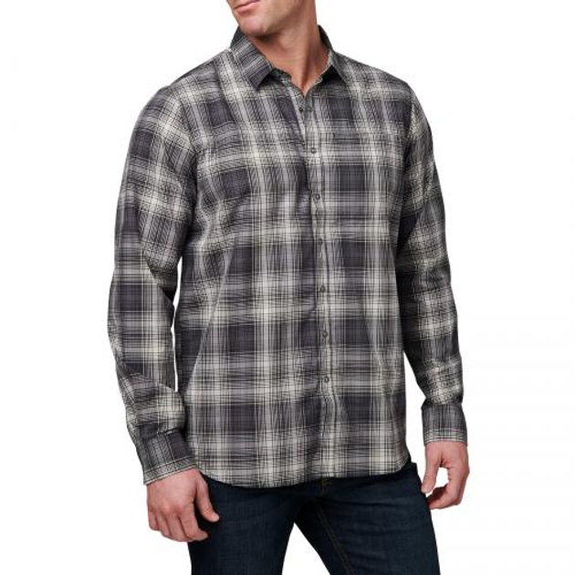 Сорочка Тактична 5.11 Tactical Igor Plaid Long Sleeve Shirt, Black Plaid 2, S - зображення 1