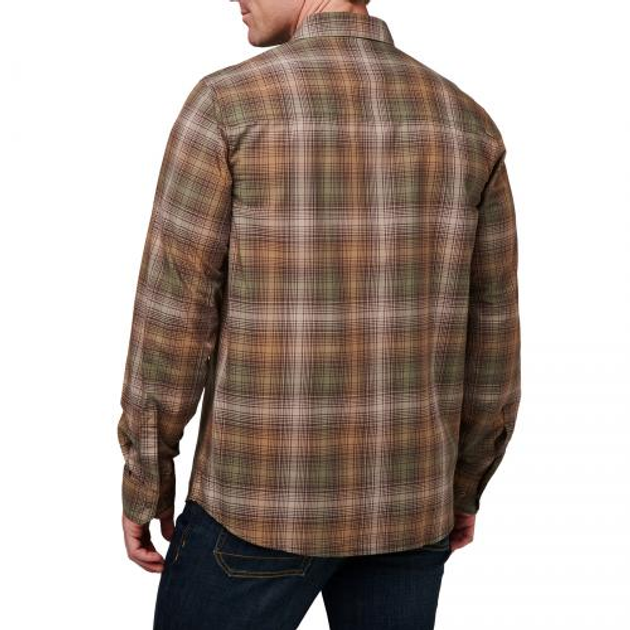 Сорочка Тактична 5.11 Tactical Igor Plaid Long Sleeve Shirt, Umber Brown Plaid, S - зображення 2