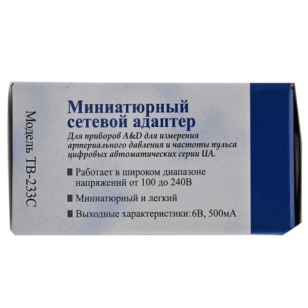 Оригинальный сетевой адаптер для тонометров AND TB-233C - изображение 2
