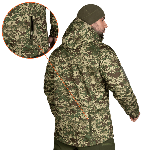 Куртка Stalker SoftShell Хижак піксель (7495), XXL - зображення 2