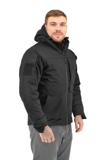 Тактическая куртка Eagle зимняя с подкладкой Omni-Heat и силиконовым утеплителем Black XL (AW010772) - изображение 2