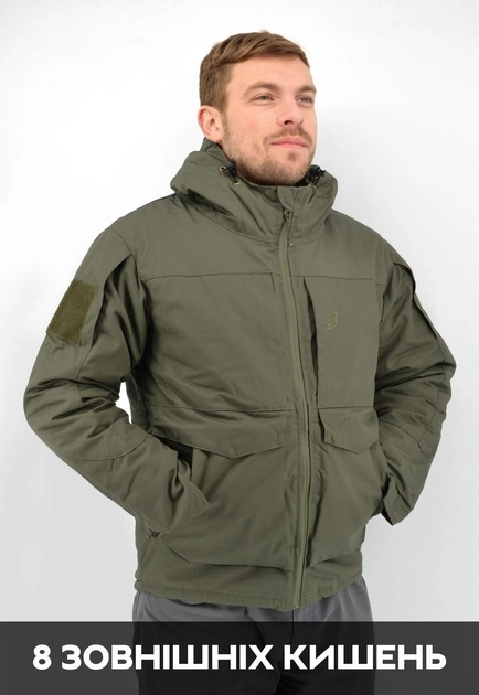 Тактическая куртка Eagle зимняя с подкладкой Omni-Heat и силиконовым утеплителем Green M (AW010779) - изображение 2