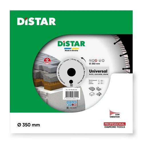 Коло алмазне Distar 1A1RSS V 350x3,5x25.4 Universal (10170085446) - Фото 2 Коло алмазне Distar 1A1RSS V 350x3,5x25.4 Universal (10170085446) - зображення 2