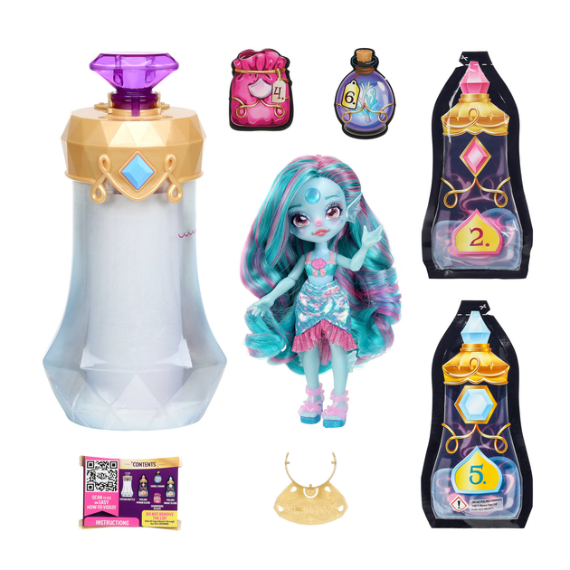 Лялька з аксесуарами Magic Mixies Pixlings Marena Aqua 15 см (304445713396304441) - зображення 1