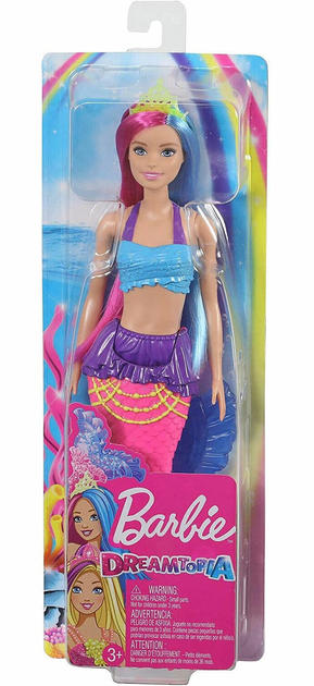 Лялька з аксесуарами Mattel Barbie Dreamtopia Mermaid with Pink & Blue Hair 30 см (0887961812985) - зображення 1
