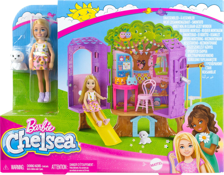 Lalka z akcesoriami Mattel Barbie Chelsea Treehouse (0194735162451) - obraz 1