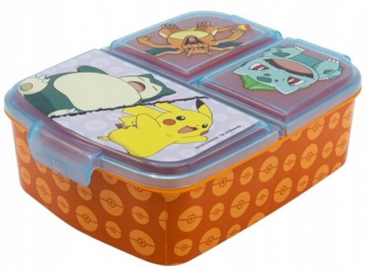 Pojemnik na lunch Euromic Pokemon z trzema przegródkami 20 x 17 x 7 cm (8412497080205) - obraz 3