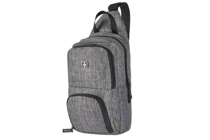 Городской рюкзак-слинг Wenger Cross Body Bag 8л с ручкой для переноски Угольно-серый (605029) 