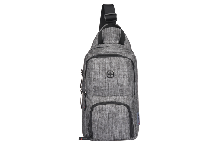 Городской рюкзак-слинг Wenger Cross Body Bag 8л с ручкой для переноски Угольно-серый (605029) 