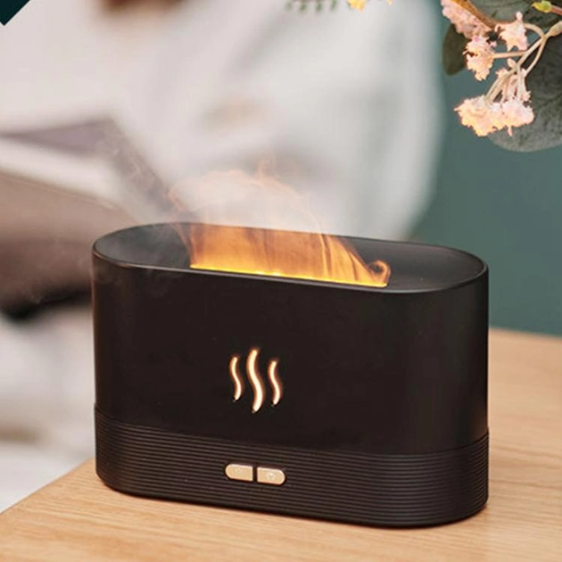 Увлажнитель воздуха Kinscoter DQ-701 180 мл c имитацией пламени Black - изображение 3