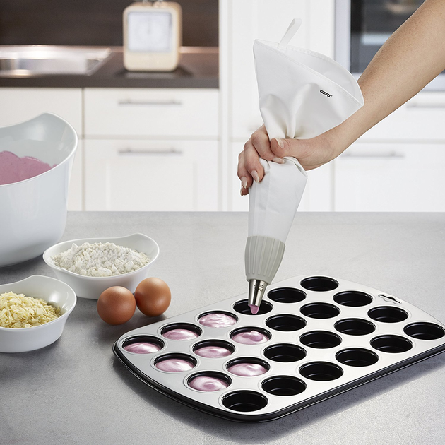 Rękaw cukierniczy z 3 nasadkami Gefu Kitchen Aids (G-14330) - obraz 4